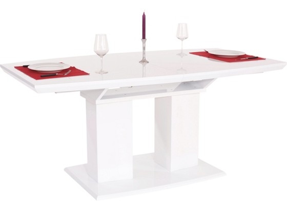 Jedálenský Stôl Malvin 180 Az - biela, Moderný, drevený materiál (180/76/90cm) Jedálenský Stôl Malvin 180 Az - biela, Moderný, drevený materiál (180/76/90cm)