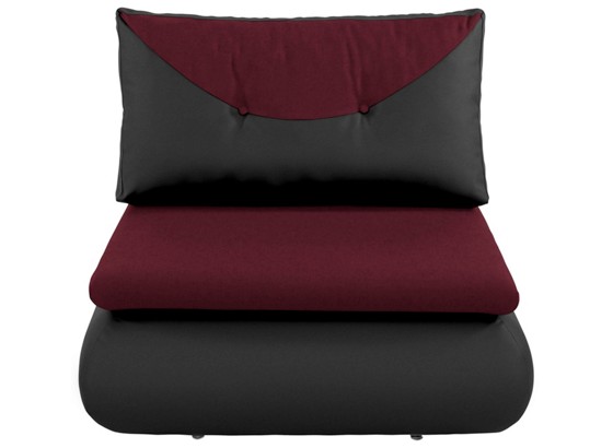 Jednosjed Fotelja - tamno crvena/crna, Moderno, tekstil/plastika (98/85/80cm) Jednosjed Fotelja - tamno crvena/crna, Moderno, tekstil/plastika (98/85/80cm)