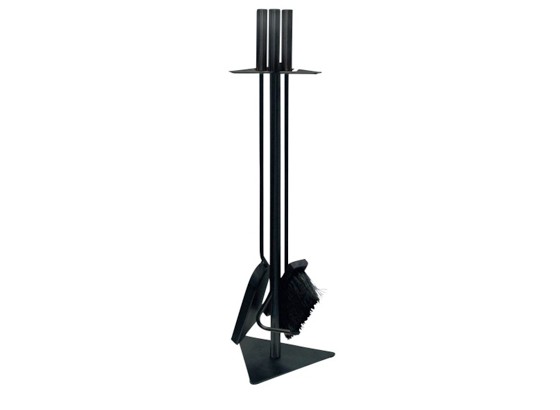 Kaminbesteck Gustav 4-tlg. - Schwarz, ROMANTIK / LANDHAUS, Metall (60cm) Kaminbesteck Gustav 4-tlg. - Schwarz, ROMANTIK / LANDHAUS, Metall (60cm)