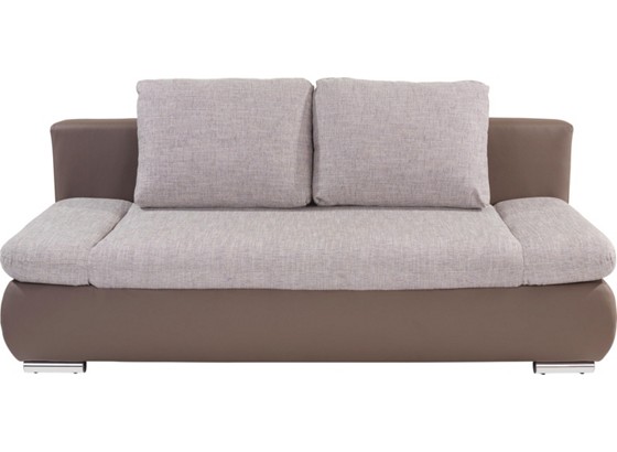 Kanapé Cannes - bézs/barnásszürke, modern, textil (202/97/71cm) Kanapé Cannes - bézs/barnásszürke, modern, textil (202/97/71cm)