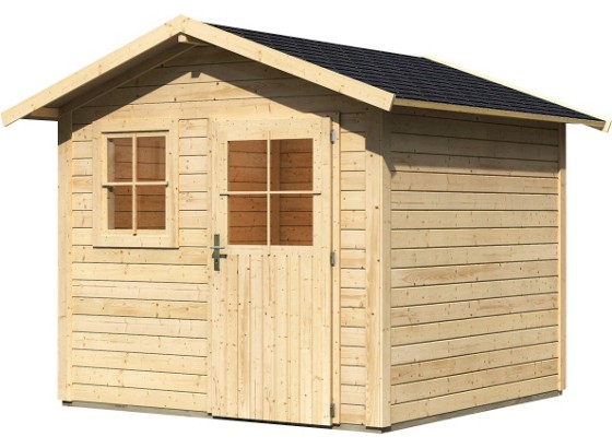 Karibu Gartenhaus Innsbruck - Naturfarben, KONVENTIONELL, Holz (244/194-242/244cm) - KARIBU Karibu Gartenhaus Innsbruck - Naturfarben, KONVENTIONELL, Holz (244/194-242/244cm) - KARIBU