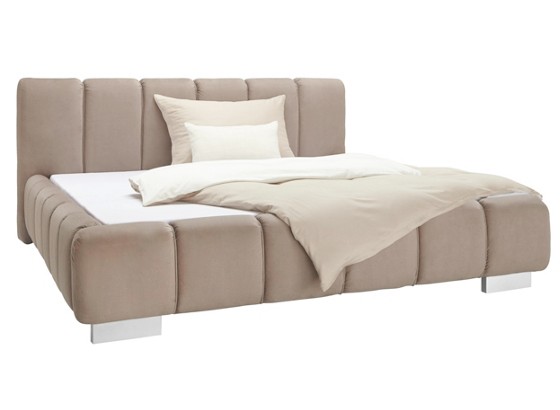 Kárpitozott Ágykeret Lounge - homok színű, modern, műanyag/textil (213/100/230cm) Kárpitozott Ágykeret Lounge - homok színű, modern, műanyag/textil (213/100/230cm)