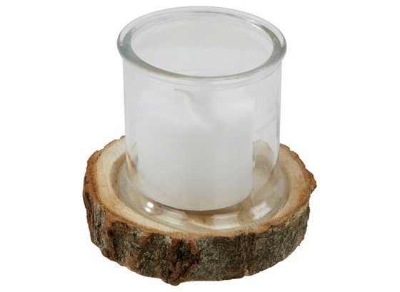 Kerze Im Glas Julianne - Klar/Weiß, ROMANTIK / LANDHAUS, Glas/Holz (18/16cm) - JAMES WOOD Kerze Im Glas Julianne - Klar/Weiß, ROMANTIK / LANDHAUS, Glas/Holz (18/16cm) - JAMES WOOD