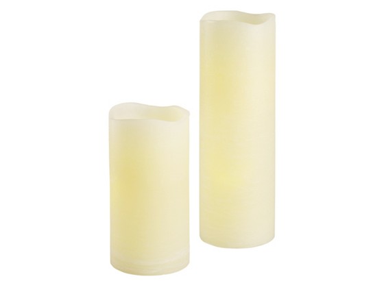 Kerze mit Led Echtwachskerze - Creme, KONVENTIONELL (7,5/10cm) Kerze mit Led Echtwachskerze - Creme, KONVENTIONELL (7,5/10cm)