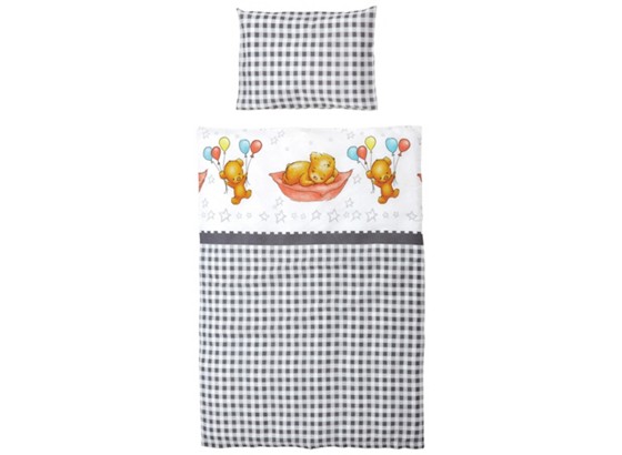 Kinderbettwäsche Lea - Braun/Grau, KONVENTIONELL, Textil Kinderbettwäsche Lea - Braun/Grau, KONVENTIONELL, Textil