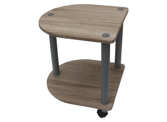 Kisasztal Felix - tölgy színű/szürke, modern, műanyag/fém (40/45/40cm) Kisasztal Felix - tölgy színű/szürke, modern, műanyag/fém (40/45/40cm)