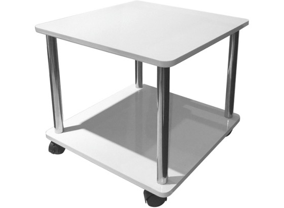 KISASZTAL PAUL - fehér, modern, műanyag/fém (40/40/40cm) KISASZTAL PAUL - fehér, modern, műanyag/fém (40/40/40cm)