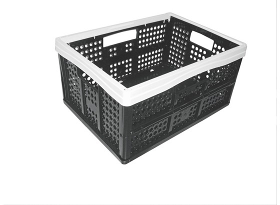 Klappbox 35 Liter - Schwarz/Weiß, KONVENTIONELL, Kunststoff (47/34,5/23,5cm) - PLAST 1 Klappbox 35 Liter - Schwarz/Weiß, KONVENTIONELL, Kunststoff (47/34,5/23,5cm) - PLAST 1