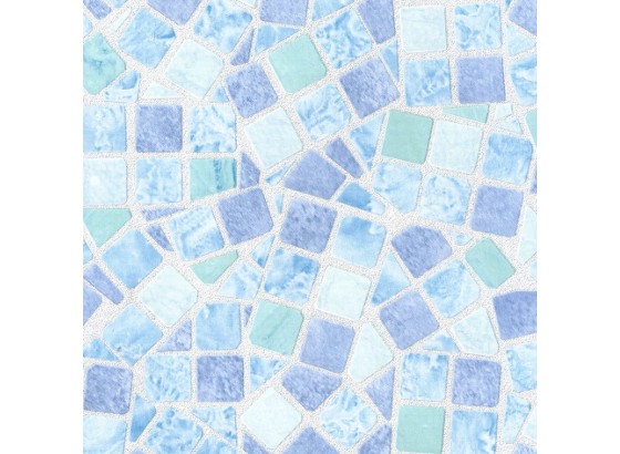 Klebefolie Blaues Mosaik, Glänzend - Blau, KONVENTIONELL, Kunststoff (67,5/150cm) Klebefolie Blaues Mosaik, Glänzend - Blau, KONVENTIONELL, Kunststoff (67,5/150cm)