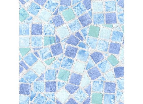 Klebefolie Dessin: Blaues Mosaik - Blau, KONVENTIONELL, Kunststoff (45/150cm) Klebefolie Dessin: Blaues Mosaik - Blau, KONVENTIONELL, Kunststoff (45/150cm)