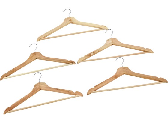 Kleiderbügelset Ben 5er Set - Naturfarben, KONVENTIONELL, Holz (23/44,5cm) Kleiderbügelset Ben 5er Set - Naturfarben, KONVENTIONELL, Holz (23/44,5cm)
