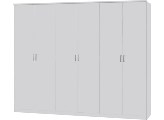 Kleiderschrank Lemgo - Weiß, KONVENTIONELL, Holz (271/212/54cm) Kleiderschrank Lemgo - Weiß, KONVENTIONELL, Holz (271/212/54cm)