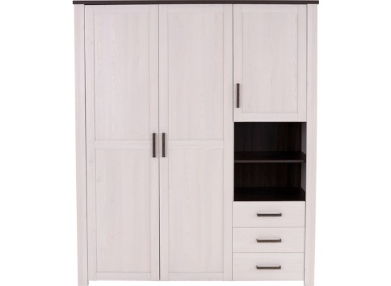 Kleiderschrank Provence - Wengefarben/Fichtefarben, ROMANTIK / LANDHAUS, Holzwerkstoff (166/200/60cm) - JAMES WOOD Kleiderschrank Provence - Wengefarben/Fichtefarben, ROMANTIK / LANDHAUS, Holzwerkstoff (166/200/60cm) - JAMES WOOD