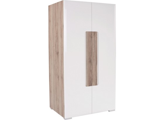 Kleiderschrank Toronto - Eichefarben/Weiß, MODERN, Holzwerkstoff (99,9/196/56,2cm) - OMBRA Kleiderschrank Toronto - Eichefarben/Weiß, MODERN, Holzwerkstoff (99,9/196/56,2cm) - OMBRA