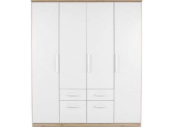Kleiderschrank Wien - Eichefarben/Weiß, KONVENTIONELL, Holzwerkstoff (181/212/54cm) Kleiderschrank Wien - Eichefarben/Weiß, KONVENTIONELL, Holzwerkstoff (181/212/54cm)
