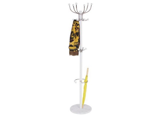 Kleiderständer Mecki - Weiß, MODERN, Metall (38/176cm) Kleiderständer Mecki - Weiß, MODERN, Metall (38/176cm)