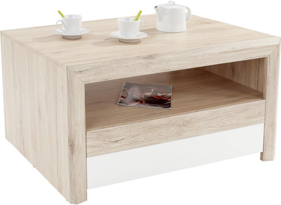 Klub Stolić Klub Stolić - bijela/boje hrasta, Moderno, drvni materijal (100/50/69cm) - JAMES WOOD Klub Stolić Klub Stolić - bijela/boje hrasta, Moderno, drvni materijal (100/50/69cm) - JAMES WOOD