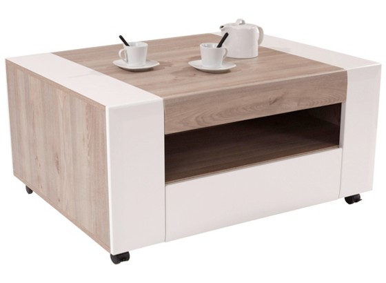 Klub Stolić Klub Stolić - bijela/boje hrasta, Moderno, drvni materijal (110/48,3/75cm) - OMBRA Klub Stolić Klub Stolić - bijela/boje hrasta, Moderno, drvni materijal (110/48,3/75cm) - OMBRA