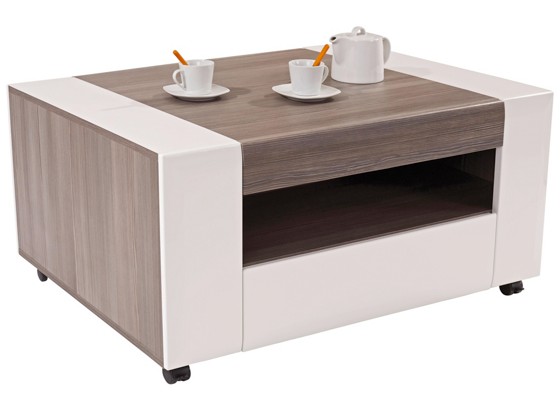 Klub Stolić Klub Stolić - bijela/tamno siva, Moderno, drvni materijal (110/48,3/75cm) - OMBRA Klub Stolić Klub Stolić - bijela/tamno siva, Moderno, drvni materijal (110/48,3/75cm) - OMBRA
