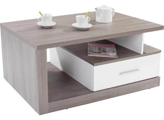 Klub Stolić Klub Stolić - bijela/tamno siva, Moderno, drvni materijal/plastika (110/45/67cm) Klub Stolić Klub Stolić - bijela/tamno siva, Moderno, drvni materijal/plastika (110/45/67cm)