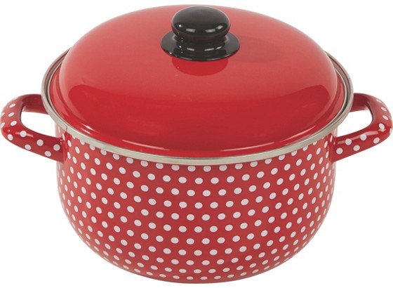 Kochtopf Erin, DM 24 cm - Rot/Weiß, KONVENTIONELL, Metall (24/12,8cm) Kochtopf Erin, DM 24 cm - Rot/Weiß, KONVENTIONELL, Metall (24/12,8cm)
