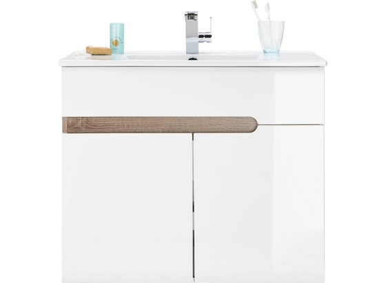 Kombinované Umyvadlo Linate - Moderní, keramika (81/66/48cm) Kombinované Umyvadlo Linate - Moderní, keramika (81/66/48cm)