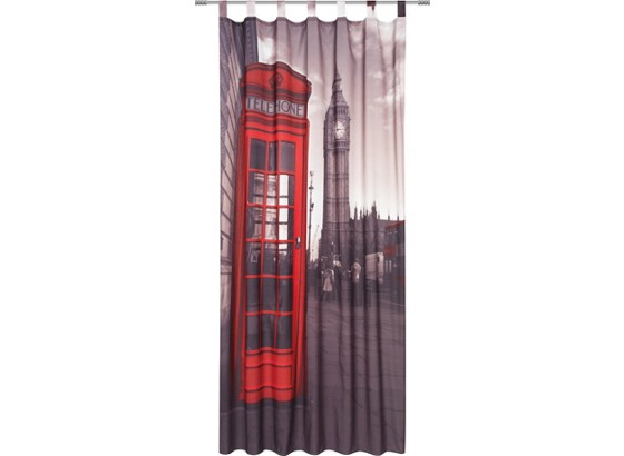 Kombivorhang Thea - Rot/Grau, KONVENTIONELL, Textil (140/255cm) - LUCA BESSONI Kombivorhang Thea - Rot/Grau, KONVENTIONELL, Textil (140/255cm) - LUCA BESSONI