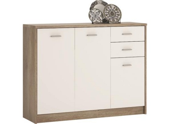 Kommode 4-You YUK05 - Eichefarben/Weiß, MODERN, Holzwerkstoff (109,1/85,4/35,2cm) Kommode 4-You YUK05 - Eichefarben/Weiß, MODERN, Holzwerkstoff (109,1/85,4/35,2cm)