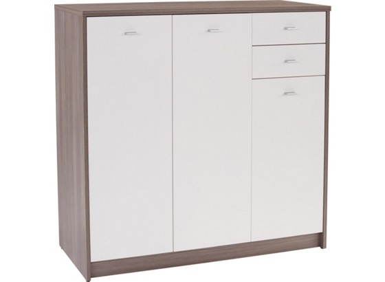 Kommode 4-You YUK09 - Dunkelbraun/Weiß, MODERN, Holzwerkstoff (109,1/111,4/34,6cm) Kommode 4-You YUK09 - Dunkelbraun/Weiß, MODERN, Holzwerkstoff (109,1/111,4/34,6cm)