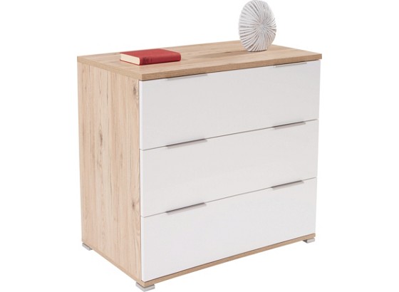 Kommode Florenz - Eichefarben/Weiß, KONVENTIONELL, Holzwerkstoff (100,6/80/46cm) Kommode Florenz - Eichefarben/Weiß, KONVENTIONELL, Holzwerkstoff (100,6/80/46cm)
