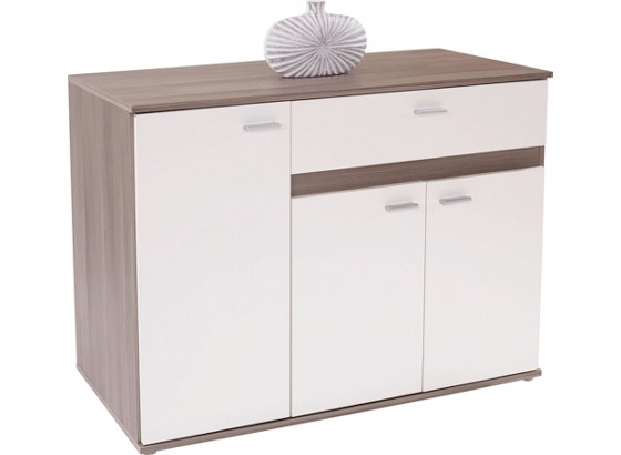 Kommode Linz 02 - Dunkelbraun/Weiß, MODERN, Holzwerkstoff (120/79,9/50cm) Kommode Linz 02 - Dunkelbraun/Weiß, MODERN, Holzwerkstoff (120/79,9/50cm)