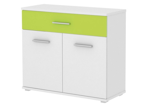 Kommode Pauli 02 - Weiß/Grün, MODERN, Holz (90.1/83.5/40cm) Kommode Pauli 02 - Weiß/Grün, MODERN, Holz (90.1/83.5/40cm)