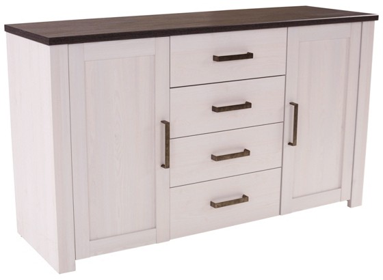 Kommode Provence - Wengefarben/Weiß, MODERN, Holzwerkstoff (154/82/42cm) - JAMES WOOD Kommode Provence - Wengefarben/Weiß, MODERN, Holzwerkstoff (154/82/42cm) - JAMES WOOD