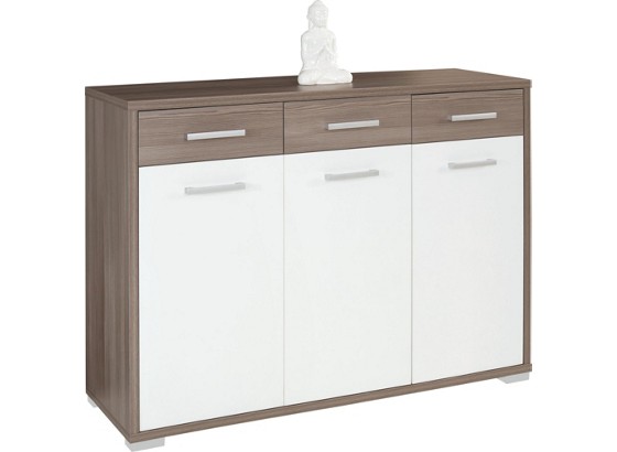 Kommode Q-Big 1 - Dunkelbraun/Weiß, MODERN, Holz (144/105/44cm) Kommode Q-Big 1 - Dunkelbraun/Weiß, MODERN, Holz (144/105/44cm)