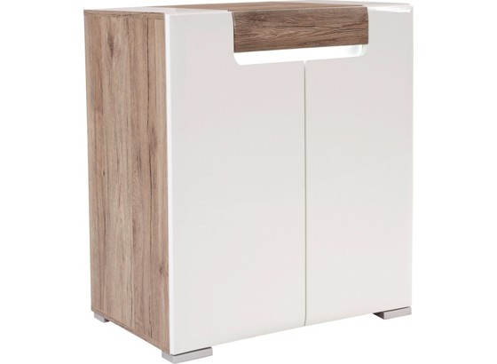 Kommode Toronto - Chromfarben/Eichefarben, MODERN, Holzwerkstoff (90/85/36cm) - OMBRA Kommode Toronto - Chromfarben/Eichefarben, MODERN, Holzwerkstoff (90/85/36cm) - OMBRA