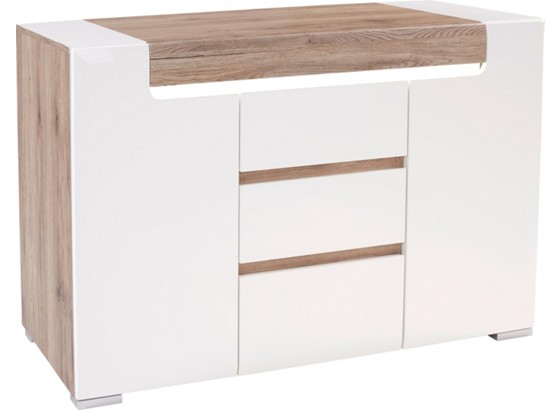 Kommode Toronto Tok03 - Eichefarben/Weiß, MODERN, Holzwerkstoff (140/84,5/42,2cm) - OMBRA Kommode Toronto Tok03 - Eichefarben/Weiß, MODERN, Holzwerkstoff (140/84,5/42,2cm) - OMBRA