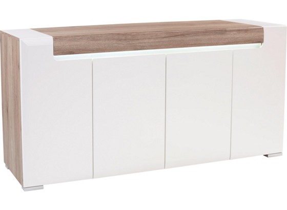 Kommode Toronto Tok11 - Eichefarben/Weiß, MODERN, Holzwerkstoff (190/84,5/42,2cm) - OMBRA Kommode Toronto Tok11 - Eichefarben/Weiß, MODERN, Holzwerkstoff (190/84,5/42,2cm) - OMBRA
