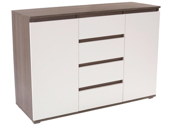 Kommode Trieste 136 - Dunkelbraun/Weiß, MODERN, Holzwerkstoff (136/85/40cm) Kommode Trieste 136 - Dunkelbraun/Weiß, MODERN, Holzwerkstoff (136/85/40cm)
