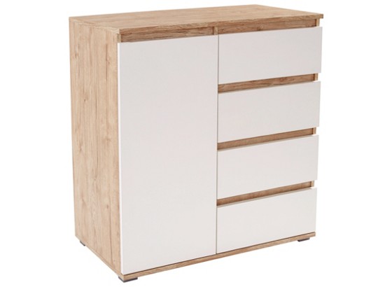 Kommode Trieste 90 - Eichefarben/Weiß, MODERN, Holzwerkstoff (90/85/40cm) Kommode Trieste 90 - Eichefarben/Weiß, MODERN, Holzwerkstoff (90/85/40cm)