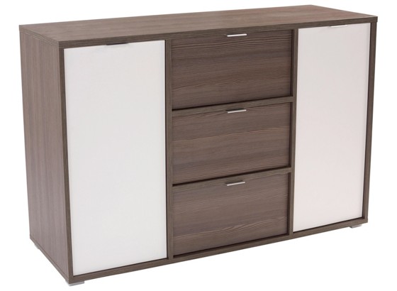 Kommode Udine 138 - Dunkelbraun/Weiß, MODERN, Holzwerkstoff (138/82/42cm) Kommode Udine 138 - Dunkelbraun/Weiß, MODERN, Holzwerkstoff (138/82/42cm)