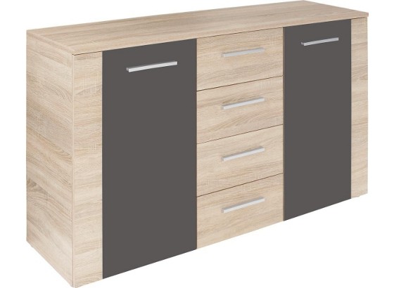 Kommode Uno - Eichefarben, MODERN, Holzwerkstoff (140/80/40cm) Kommode Uno - Eichefarben, MODERN, Holzwerkstoff (140/80/40cm)