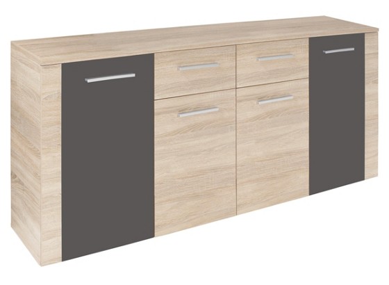 Kommode Uno - Eichefarben, MODERN (177/80/40cm) Kommode Uno - Eichefarben, MODERN (177/80/40cm)