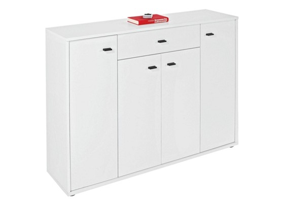 Komód Boni - fehér, modern, faanyagok (116/84/30cm) Komód Boni - fehér, modern, faanyagok (116/84/30cm)