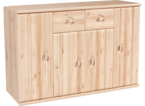 Komód Karin - bükk színű, modern, faanyagok (140/80/35cm) Komód Karin - bükk színű, modern, faanyagok (140/80/35cm)