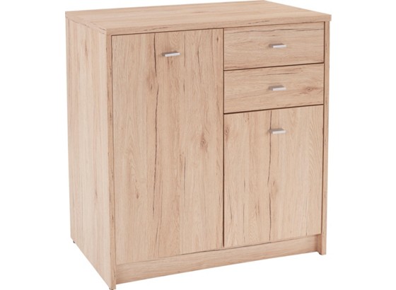Komoda 4-you Yuk04 - farby dubu, Moderný, drevený materiál (74/85,4/34,6cm) Komoda 4-you Yuk04 - farby dubu, Moderný, drevený materiál (74/85,4/34,6cm)
