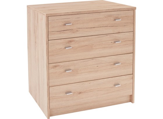 Komoda 4-you Yuk06 - barvy dubu, Moderní, dřevěný materiál (74/85,4/44,3cm) Komoda 4-you Yuk06 - barvy dubu, Moderní, dřevěný materiál (74/85,4/44,3cm)