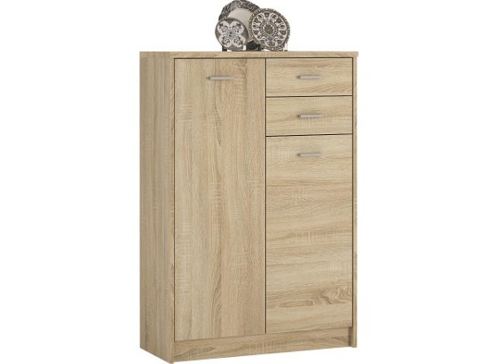 Komoda 4-you Yuk08 - dub sonoma, Moderný, drevený materiál (74/111.4/35.2cm) Komoda 4-you Yuk08 - dub sonoma, Moderný, drevený materiál (74/111.4/35.2cm)