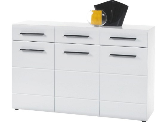 Komoda Derby - bijela, Moderno, drvni materijal (135/88/40cm) Komoda Derby - bijela, Moderno, drvni materijal (135/88/40cm)