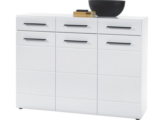 Komoda Derby - bijela, Moderno, drvni materijal (135/104/40cm) Komoda Derby - bijela, Moderno, drvni materijal (135/104/40cm)