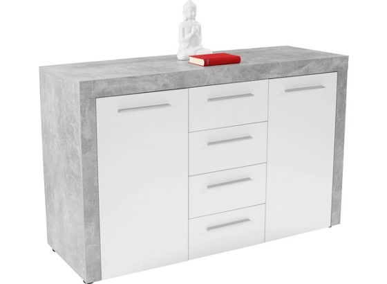 Komoda Focus Fck02 - biela, Moderný, drevený materiál (149/86/45cm) Komoda Focus Fck02 - biela, Moderný, drevený materiál (149/86/45cm)
